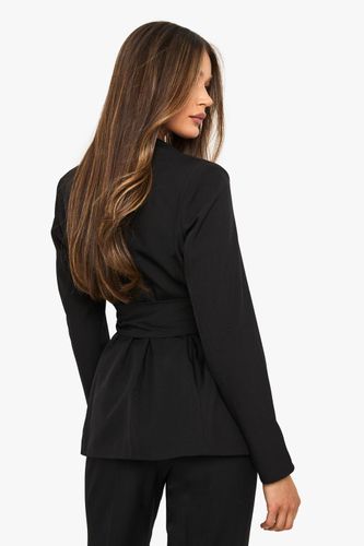 Obi Tie Waist Blazer | Taille 44 - boohoo - Modalova