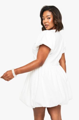 ROBE SKATER TEXTURÉE BOUFFANTE POUR TAILLES PLUS BONDED | Taille 48 - boohoo - Modalova