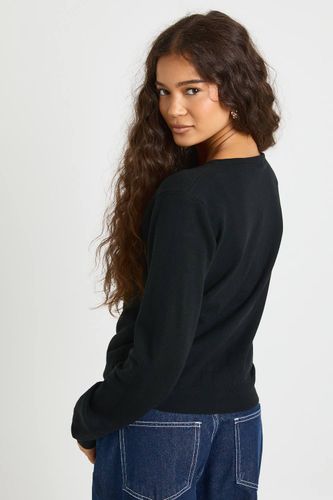 Cardigan tricoté à col rond ultra doux et léger | Taille Medium - boohoo - Modalova