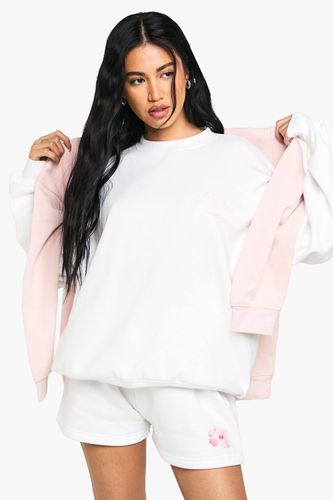 Survêtement court à dos imprimé floral | Taille Small - boohoo - Modalova