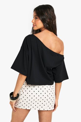 T-shirt crop boxy à épaules dénudées | Taille 40 - boohoo - Modalova