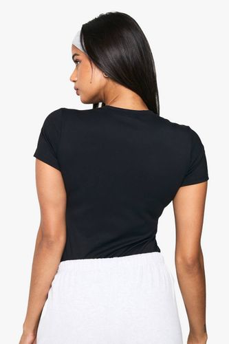 Combinaison sculptée Peached à manches courtes | Taille 44 - boohoo - Modalova