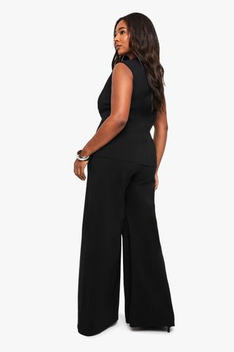 Plus Bengaline haut cintré à la taille et pantalon coordonné | Taille 48 - boohoo - Modalova