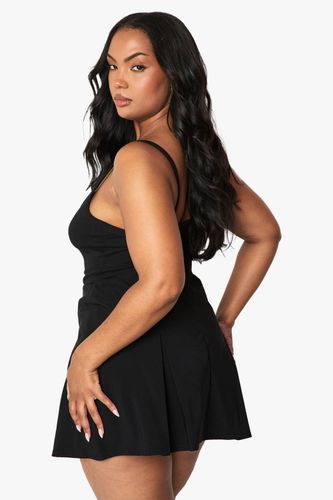 Skort à fente avant en bengaline Plus | Taille 56 - boohoo - Modalova