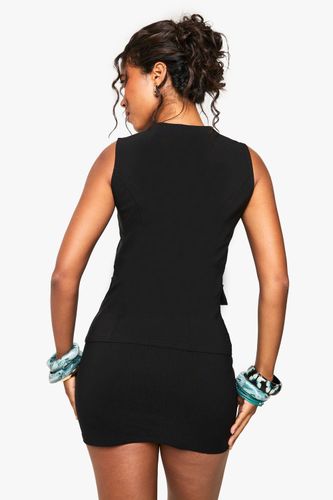 Gilet cintré à multiples finitions | Taille 40 - boohoo - Modalova