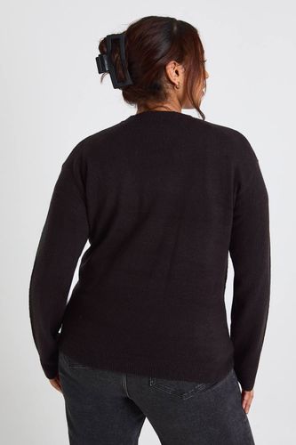 Pull à col rond en maille et ensemble pantalon à jambes larges Plus | Taille 48 - boohoo - Modalova