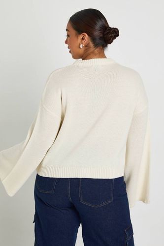 Plus Pull tricoté à col rond Plus | Taille 48 - boohoo - Modalova
