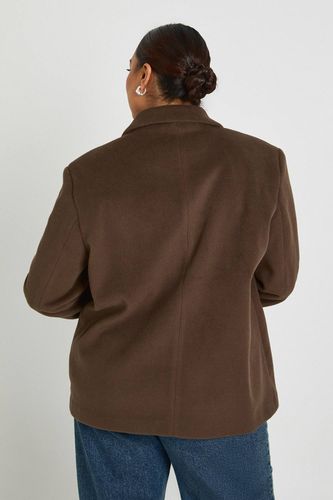 Blazer oversize à simple boutonnage Plus | Taille 48 - boohoo - Modalova