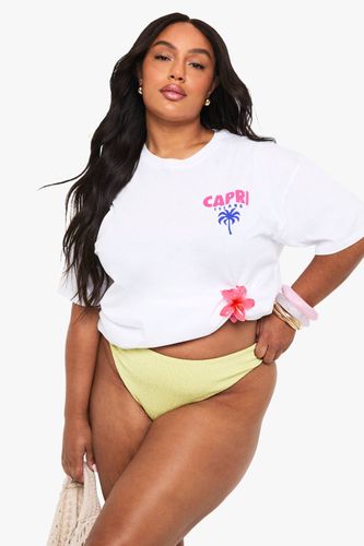 T-shirt surdimensionné Plus Capri | Taille 46 - boohoo - Modalova