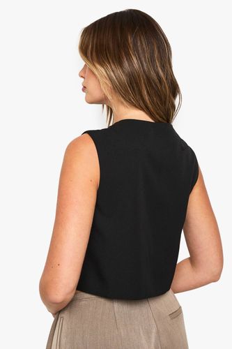Gilet à encolure haute et silhouette carrée | Taille 44 - boohoo - Modalova