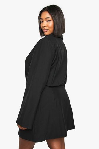 Robe chemisier à boutons dorés Plus | Taille 48 - boohoo - Modalova