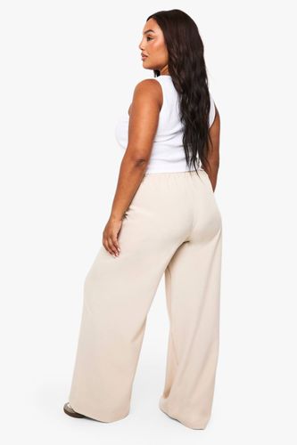 Pantalon Large Plus à Bande Contrastante Tissée | Taille 48 - boohoo - Modalova
