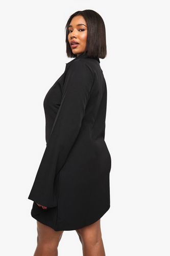 Plus Robe-chemise à drapé avant | Taille 48 - boohoo - Modalova