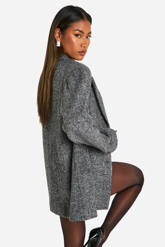 Blazer ajusté sur mesure à motif chevron | Taille 44 - boohoo - Modalova