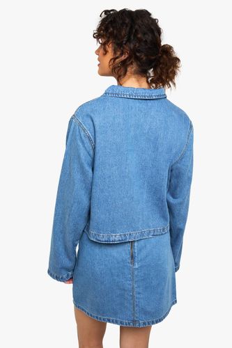 Jupe en jean A-Line | Taille 42 - boohoo - Modalova