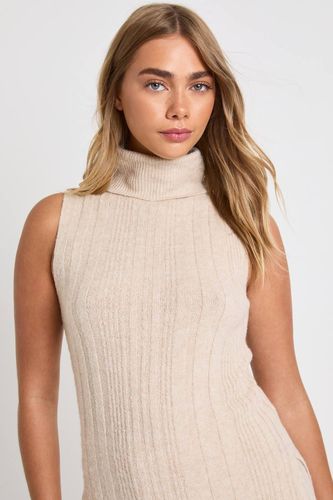 Ensemble Coordonné Synthétiquell Long Sans Manches Col Roulé Et Pantalon Large En Maille Douce | Taille Medium - boohoo - Modalova