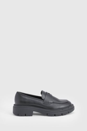 Mocassins à Détails de Panneaux Épais | Taille 38 - boohoo - Modalova