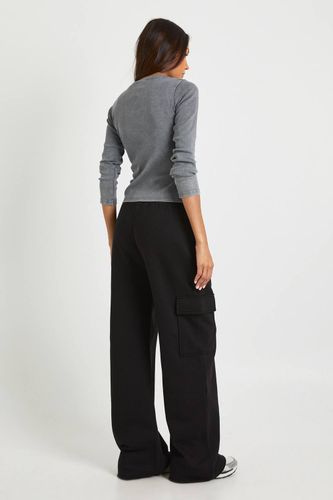 Pantalon De Jogging Cargo Taille Haute Coupe Large | Taille Medium - boohoo - Modalova