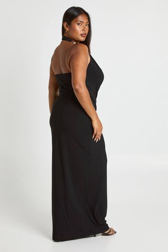 Plus Haut à encolure drapée avec bordure dorée & Jupe maxi à coupe colonne coordonnée | Taille 48 - boohoo - Modalova