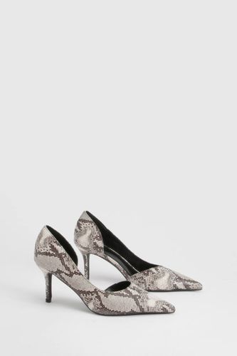 Escarpins à découpes asymétriques effet synthétique | Taille 41 - boohoo - Modalova