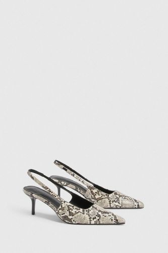 Escarpins Imprimé Synthétique Coupe Large | Taille 39 - boohoo - Modalova