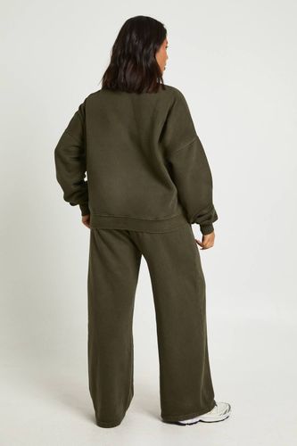 Ensemble de Survêtement Sweatshirt Col Montant Plus Délavé | Taille 48 - boohoo - Modalova