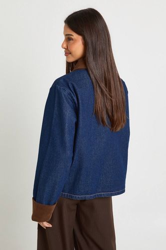 Veste en Jean Style Barn | Taille 44 - boohoo - Modalova