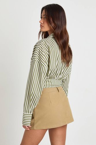 Jupe-short Mini En Sergé | Taille 44 - boohoo - Modalova