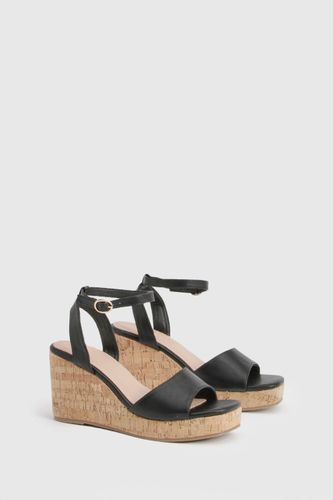 Compensées Liège Bicolores | Taille 41 - boohoo - Modalova