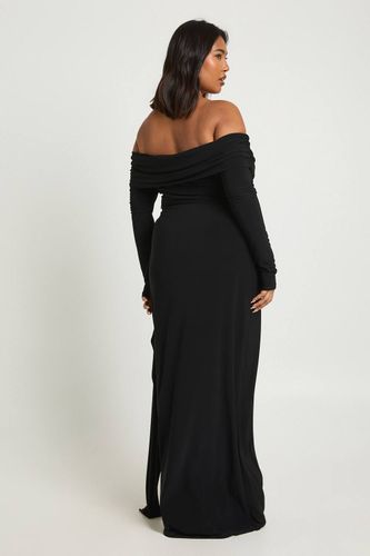 Robe Maxi Colonne Bardot Moulante Grande Taille | Taille 48 - boohoo - Modalova