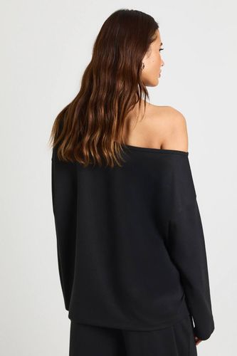 Sweat-shirt Interlock À Épaules Dénudées | Taille Medium - boohoo - Modalova