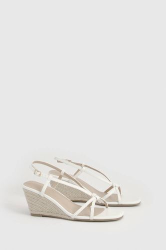 Sandales Compensées À Brides Ouvertes | Taille 41 - boohoo - Modalova