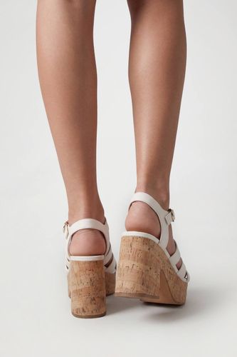 Compensées En Liège À Lanières Gladiateur | Taille 41 - boohoo - Modalova