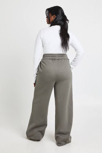 Jogging Grande Taille Jambes Larges à Ceinture Usée | Taille 48 - boohoo - Modalova