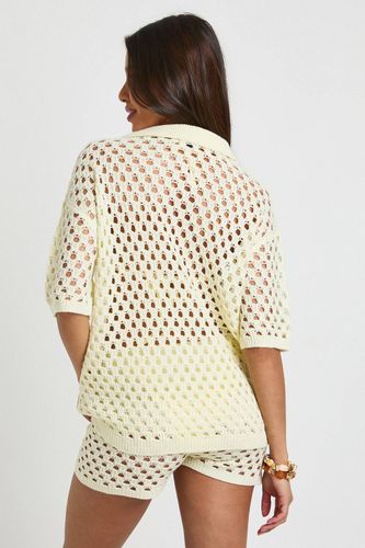 Ensemble Chemise Et Short En Crochet Surdimensionné | Taille Medium - boohoo - Modalova