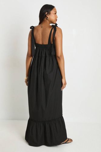 Robe Maxi De Maternité Avec Nœuds Aux Épaules | Taille 46 - boohoo - Modalova