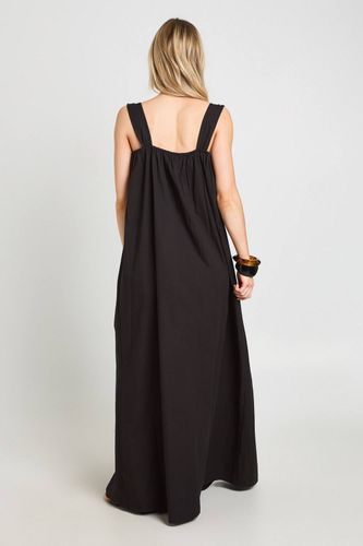 Robe Longue Smock Petite Avec Détail Nœud Devant | Taille 44 - boohoo - Modalova