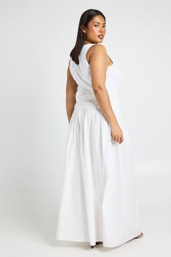 Jupe Maxi Froncée Grande Taille | Taille 48 - boohoo - Modalova