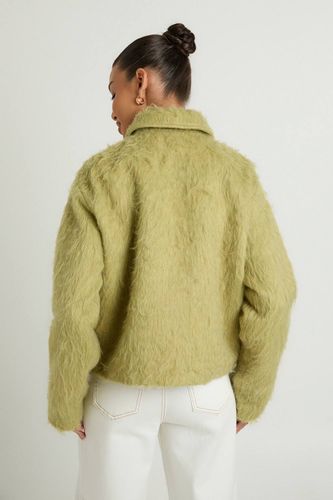 Veste Zippée Aspect Laine | Taille 44 - boohoo - Modalova