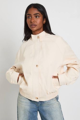 Blouson Bomber Col Montant Utilitaire | Taille 44 - boohoo - Modalova