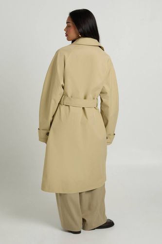 Trench-coat Long Boutonné Avec Ceinture | Taille 44 - boohoo - Modalova