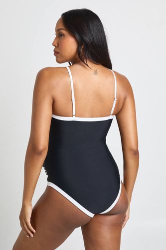 Maillot De Bain De Maternité À Encolure Carrée Contrastante | Taille 46 - boohoo - Modalova