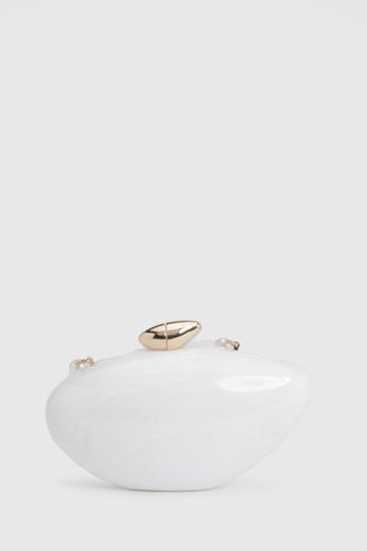 Sac À Main En Acrylique Avec Anse En Perles Détachable - boohoo - Modalova