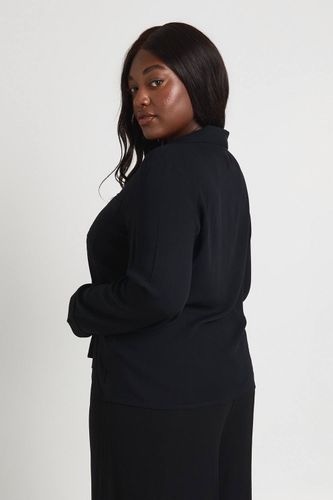 Chemise Oversize Aspect Lin Plus Essentials | Taille 48 - boohoo - Modalova