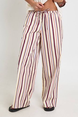 Pantalon Large En Popeline À Cordon De Serrage | Taille 40 - boohoo - Modalova