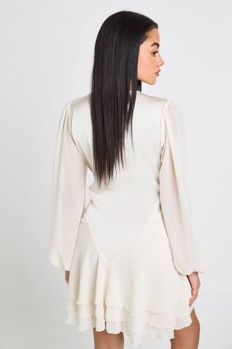 Robe Smock à Panneaux en Mélange de Mousseline | Taille 44 - boohoo - Modalova