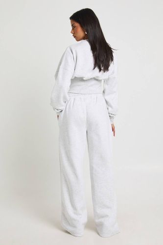 Ensemble de Survêtement Sweat Henley à Ourlet Profond | Taille Medium - boohoo - Modalova