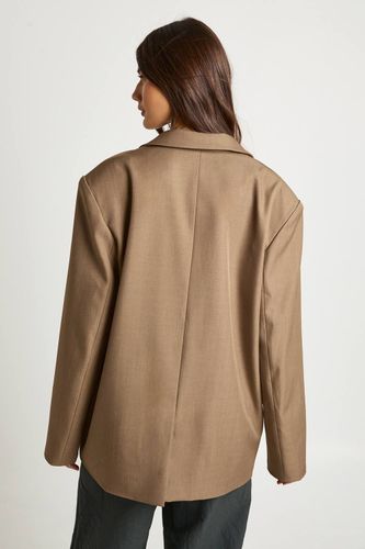 Blazer Oversized à Boutonnage Simple | Taille 44 - boohoo - Modalova