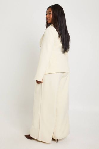 Pantalon Large Tailleur Grande Taille | Taille 48 - boohoo - Modalova