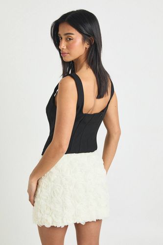 Mini-jupe Crêpe Rose Petite Taille | Taille 44 - boohoo - Modalova